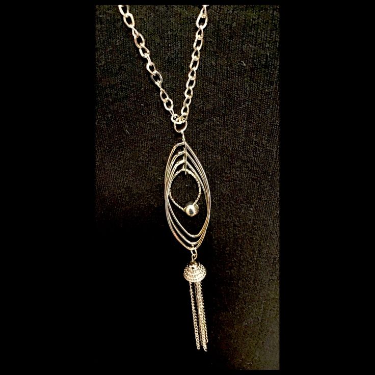 30” Adjustable Size, Silver Hoops And Chain Fringes Pendant Necklace! Has A Silver Lobster Claw Clasp. Makes An Excellent Gift For Yourself Or Your Loved Ones! Comes Already Gift Wrapped And In A Fancy Gold Gift Box! Comes From A Smoke And Pet Free Environment. Please Ask Any Questions You Have. Offers Welcome! Bundle Items From My Closet And Save! Thank You For Shopping With Us At Nancy’s Creative Treasures! New To Poshmark? Use Code Enderockz To Sign-Up And Save $10 On Your First Purchase! Trendy Silver Metal Lariat Necklace, Nickel Free Metal Lariat Necklace, Metal Dangle Long Necklace For Gift, Metal Long Dangle Necklace As A Gift, Metal Long Necklace With Silver Chain For Gifts, Dangle Long Metal Necklace As Gift, Adjustable Long Drop Necklace With Chain, Metal Lariat Shaped Long Necklace, Adjustable Long Chain Drop Necklace