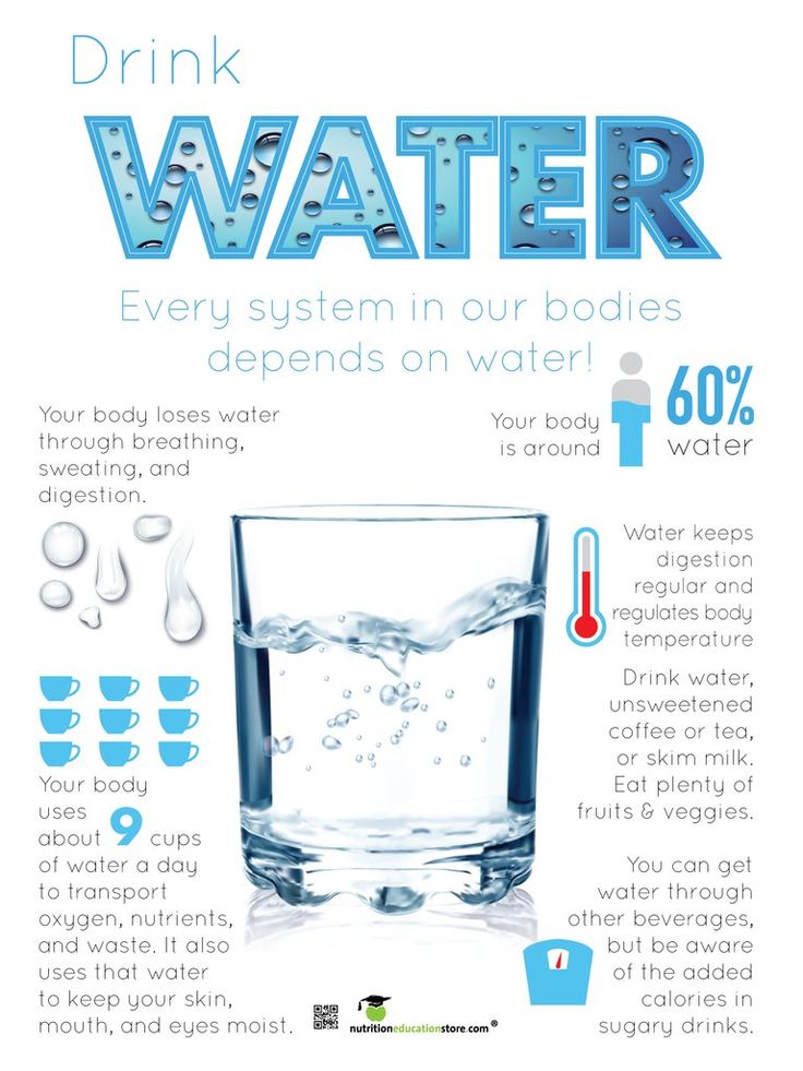 an advertisement for drinking water is shown here