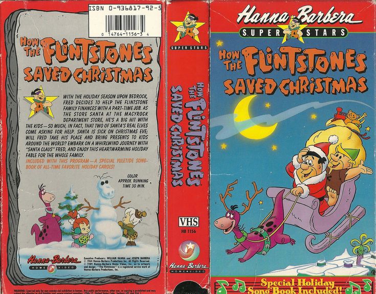 the flintstones saved christmas vhs cover