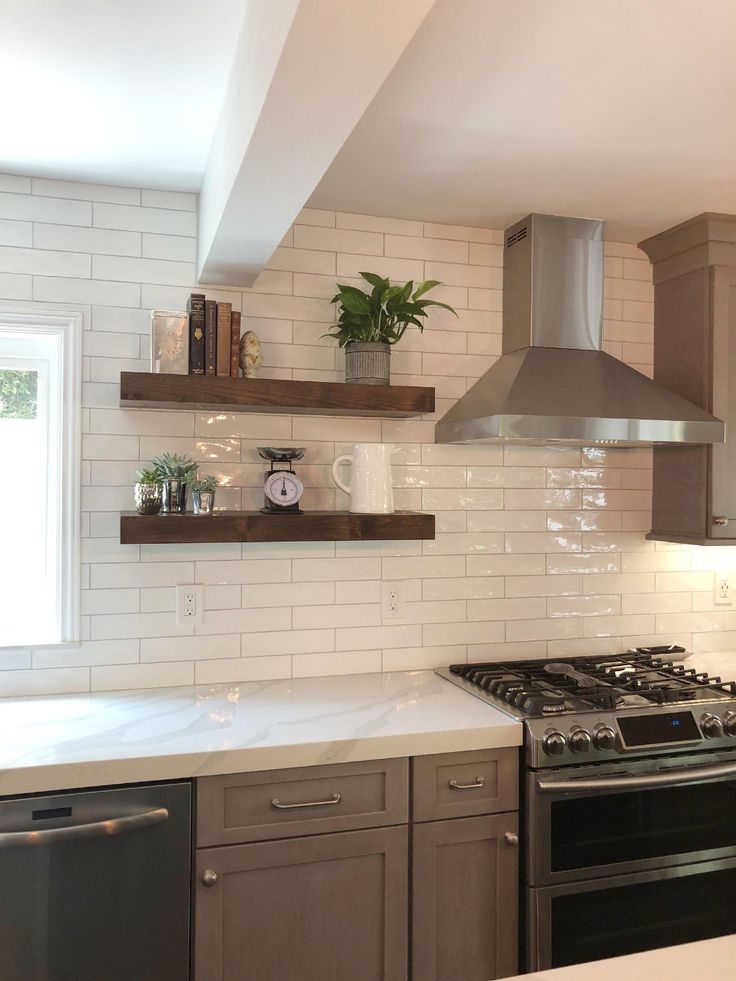 Floating Wood Shelves: A Modern And Functional Addition To Your Kitchen