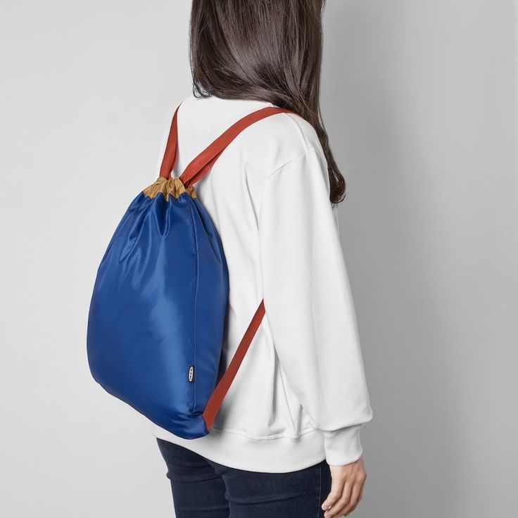 605.577.79 Measurement: 18x15" Materials: 100% Polyester (Min. 90% Recycled) Large Drawstring Bag, Cotton Shopping Bags, Everything Stays, White Tote Bag, Picnic Bag, Tote Storage, White Tote, Reusable Shopping Bags, The Bag