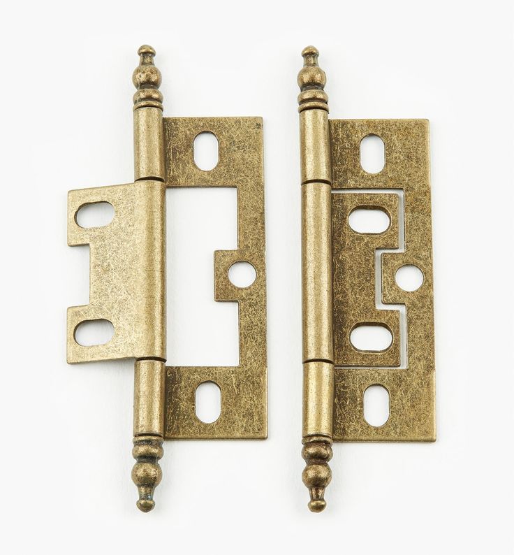 Finial No-Mortise Hinges - Lee Valley Tools Building Interior, Lee Valley Tools, Lee Valley, Detailed Plans, Kitchen Hardware, In Pairs, Upper Case, Door Hinges, Home Hardware