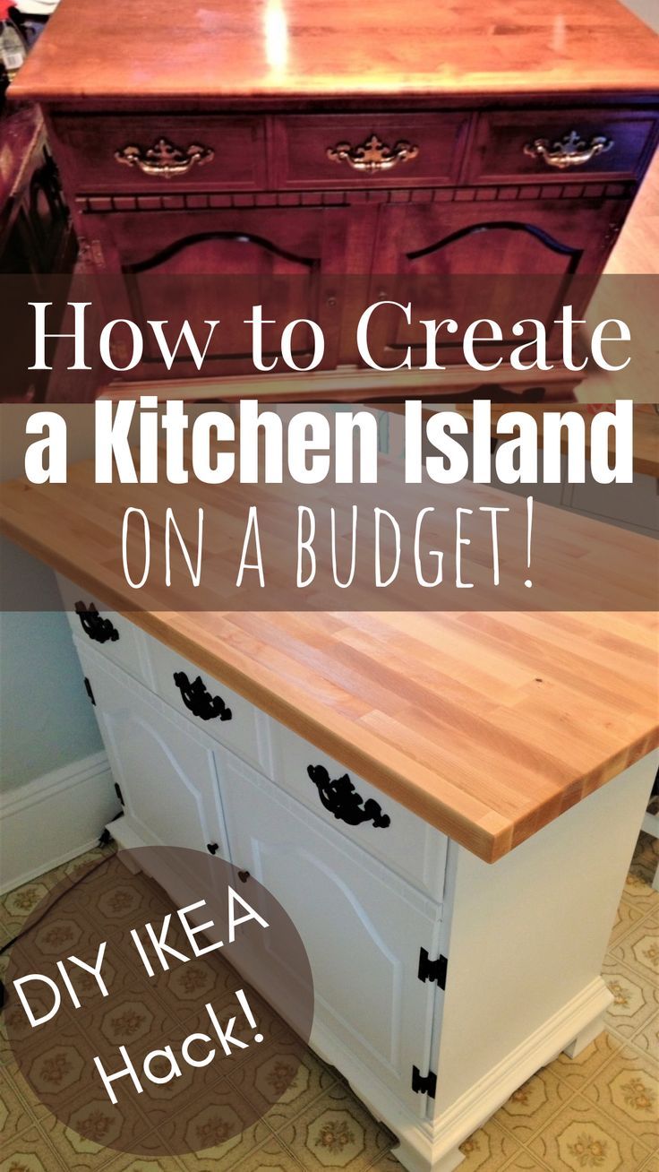 how to create a kitchen island on a budget