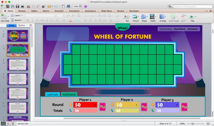 the wheel of fortune game is displayed on a computer screen