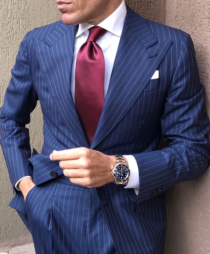 Roma Blue Pinstripe Suit Navy Blue Suit Men, Blue Striped Suit, Blue Pinstripe Suit, Mens Tailored Suits, Suit Inspiration, Grey Pinstripe Suit, Blue Suit Men, Slim Fit Suit Men, Formal Fashion