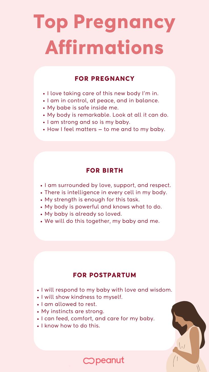 a pregnant woman's breast info sheet with the words top pregnancy affirmations