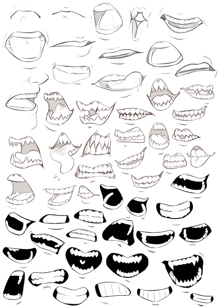 an image of different types of mouth shapes