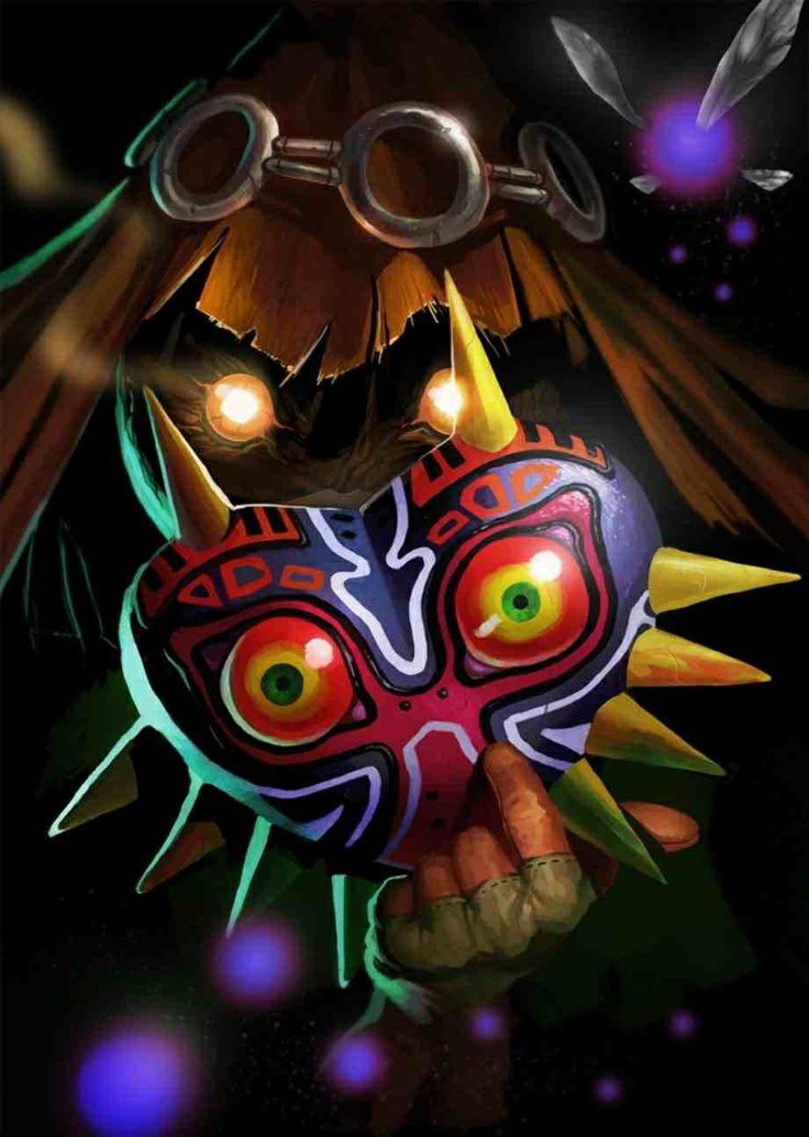 an image of a mask with glowing eyes