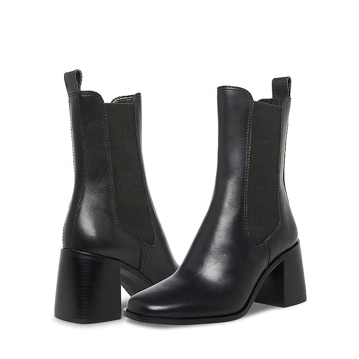 Steve Madden Argent Bootie | Zappos.com Steve Madden Patent Leather Booties, Trendy Chelsea Boots With Pointed Toe And Reinforced Heel, Trendy Chelsea Boots With Reinforced Heel And Pointed Toe, Fall Chelsea Boots With Reinforced Heel, Medium Width, Chic Chelsea Boots With Reinforced Heel And High Ankle, Chic High Ankle Chelsea Boots With Reinforced Heel, Chic Chelsea Boots With Reinforced Heel For Winter, Fall Chelsea Boots With Heel Pull Tab, Chic Winter Chelsea Boots With Reinforced Heel