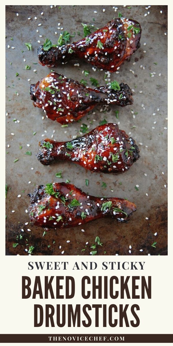 sweet and sticky baked chicken drumsticks