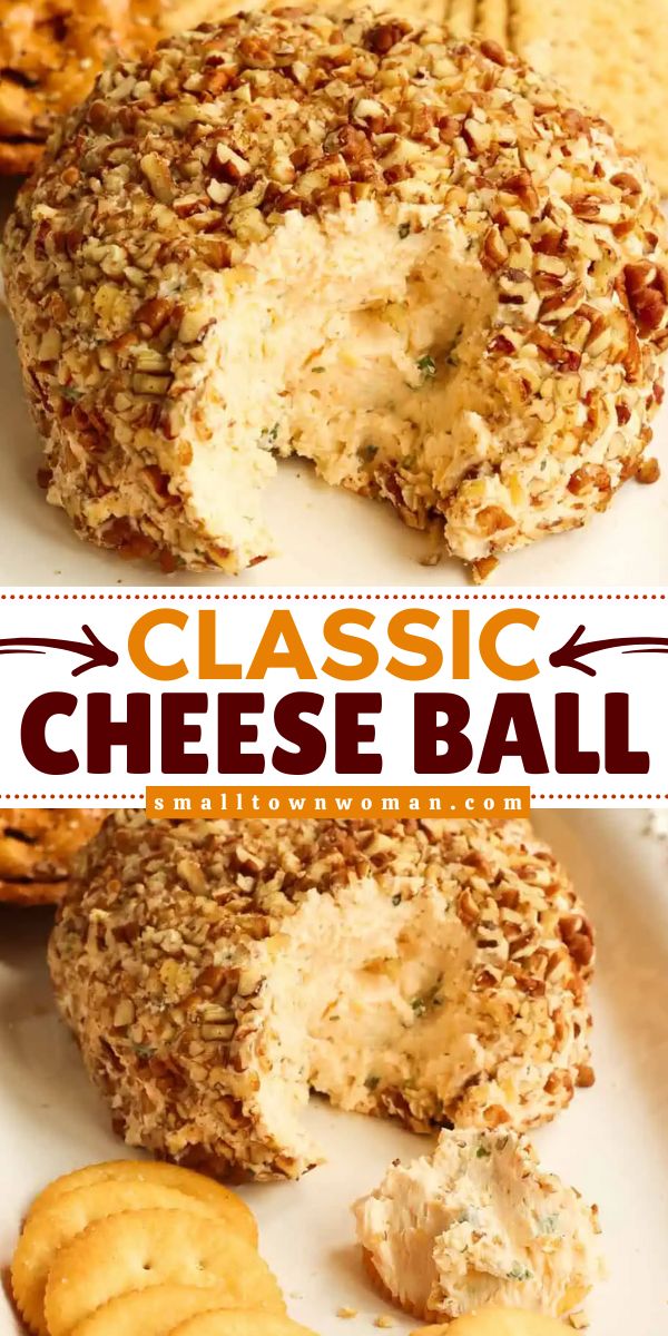 Always a fun Thanksgiving appetizer! Made with cheddar, green onions, and spices that are all rolled in chopped pecans, this cream cheese ball is amazing. Serve this classic cheese ball recipe at your Christmas dinner party, too! Cheeseball Turkey Appetizer, Cheddar Pecan Cheese Ball, Pecan Cheeseball Recipe, Thanksgiving Cheeseball Turkey, Fun Thanksgiving Food Appetizers, Cheeseball For Thanksgiving, Gluten Free Cheese Ball Recipes, Classic Cheeseball Recipes, Classic Cheese Ball Recipes