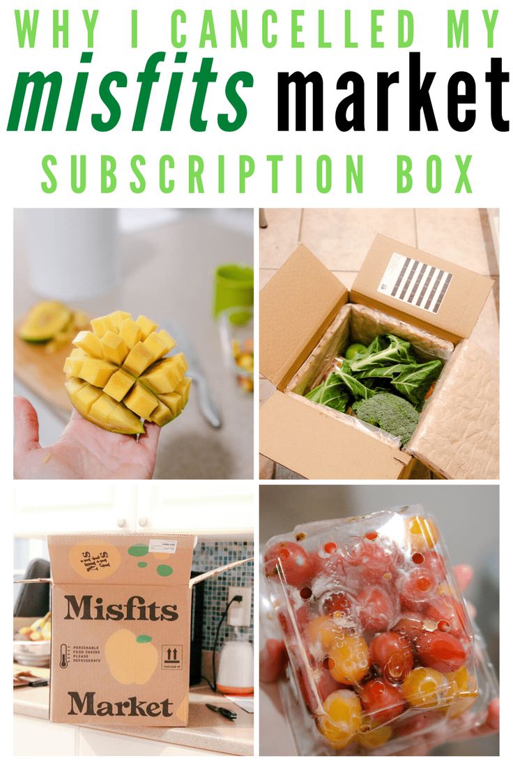 the cover of why i rancelled my misfits market subscription box