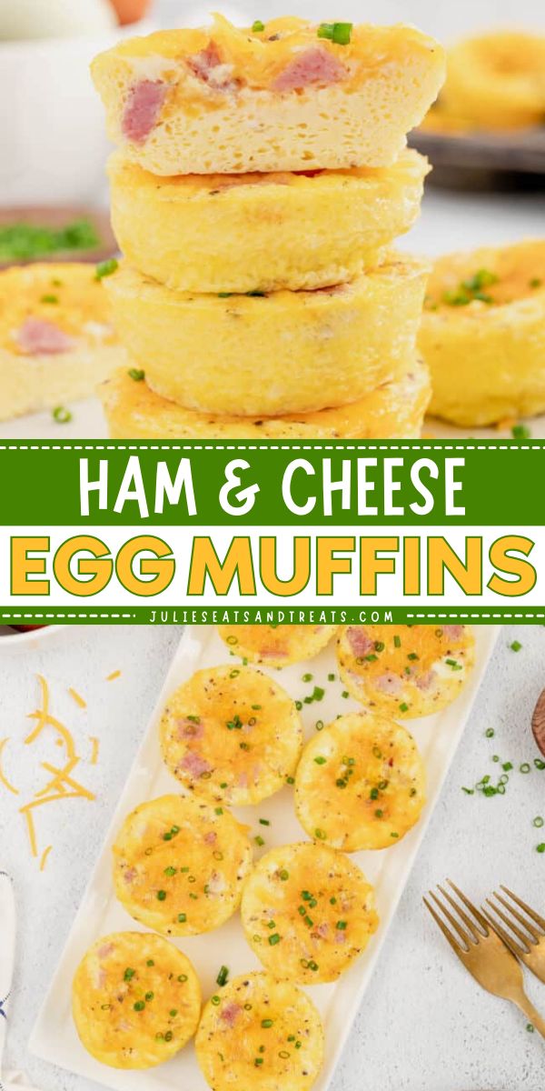 Make ahead this Christmas morning breakfast that is low-carb and full of protein! This Ham & Cheese Egg Muffins recipe is loaded with eggs, diced ham, and cheese. Save this for a perfect breakfast and Holiday brunch idea! Ham Cheese Breakfast, Easy Christmas Breakfast, Bacon Egg Muffins, Savory Muffins Recipes, Breakfast Egg Muffins, Muffin Flavors, Egg Muffins Recipe, Christmas Breakfast Recipe, Egg Muffin