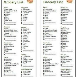 low sodium grocery list printable instant download v 2020 g recepty ...