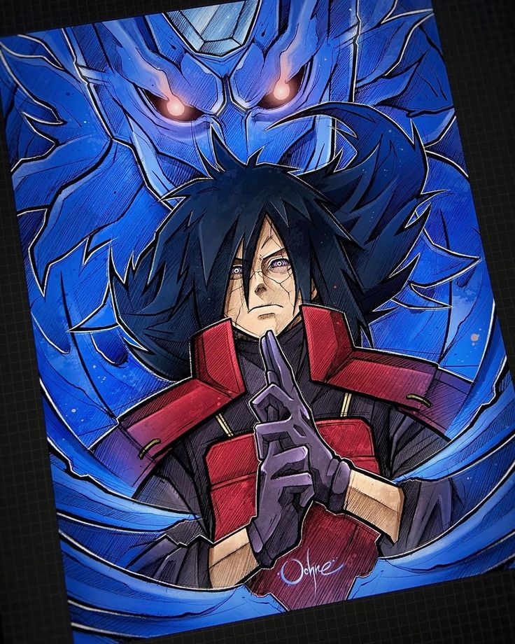 | Madara Uchiha | Naruto Shippuden | Art | Save & Follow | Ochre Fox, Tato Naruto, Animal Sketches Easy, Madara Susanoo, Naruto Painting, Naruto Sketch Drawing, Naruto Sketch, Best Anime Drawings, Anime Drawing Books