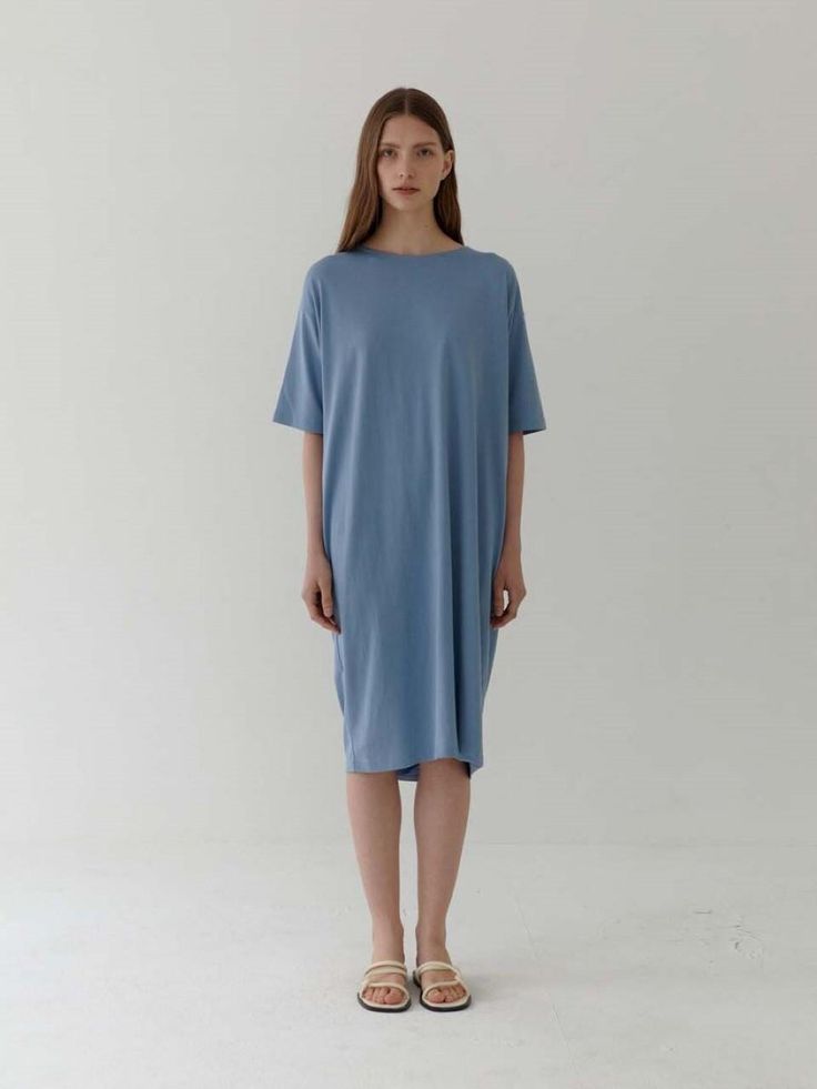 Composition : COTTON60 MODAL40Country of Origin : Republic of Korea Jersey Dress, Blue Sky, Composition, The Originals, Design