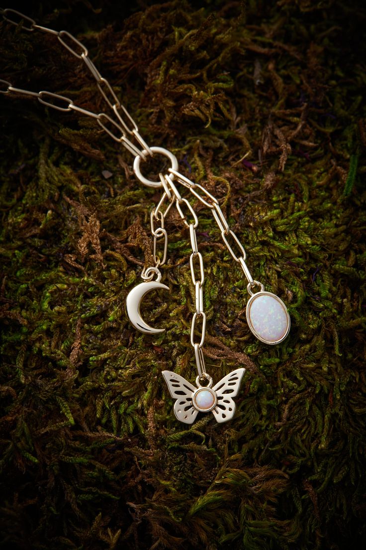 Bohemian Butterfly Charm Jewelry For Jewelry Making, Bohemian Jewelry With Butterfly Charm For Jewelry Making, Bohemian Butterfly Charm Jewelry For Gift, Bohemian Jewelry With Butterfly Charm Dangle, Bohemian Dangle Jewelry With Butterfly Charm, Whimsical Moon Charm Dangle Jewelry, Whimsical Dangle Moon Charm Jewelry, Whimsical Dangle Jewelry With Moon Charm, Whimsical Dangle Jewelry With Charms