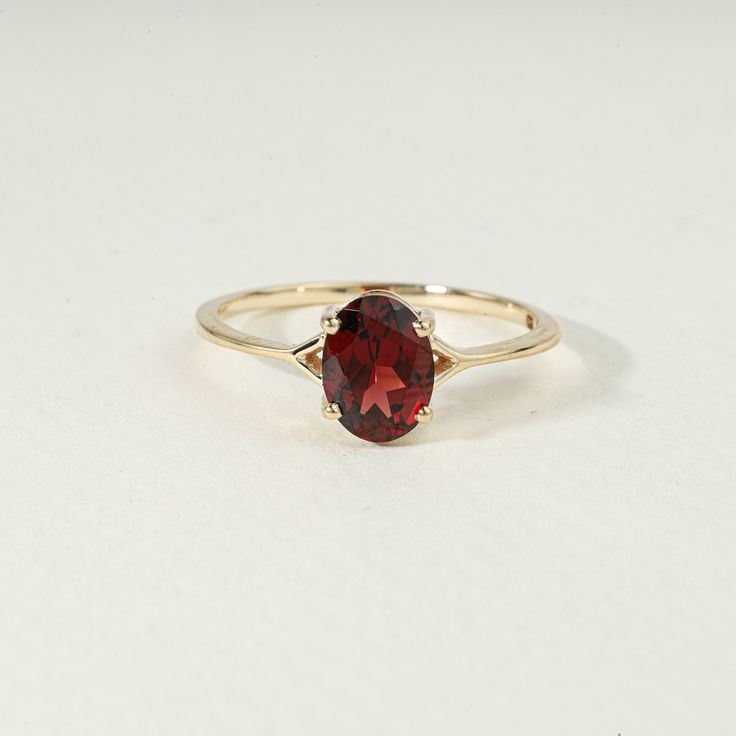 Red Garnet engagement solitaire ring, Oval cut Garnet  ring, 925 Sterling Solitaire Garnet ring, Anniversary ring/Promise ring, Gift for her Available in Sterling Silver, yellow gold plating and 14k Solid Gold  Same design can be made also with other custom gemstones and metal as per request. Product details:  Stone - Garnet Size - 6x8mm  Metal - Sterling Silver / Solid Gold Ring size - Please select your size at the drop down menu. Service Available - Customization Available with any other stones or any ideas! - FREE Worldwide Shipping, with a Tracking Number. - Custom Made To All Sizes - 2 years Warranty for any repair ( Stone replacement not included ) Free Exchange It is vital for us that you are totally happy with your purchase. If you are not 100% happy with your purchase, you can ex Red Gold Engagement Ring, Oval Garnet Ring, Red Rings Engagement, Oval Ruby Ring With Brilliant Cut For Gift, Oval Ruby Ring With Brilliant Cut As Gift, Elegant Oval Birthstone Ring With Diamond Cut, Classic Birthstone Ring For Proposal, Elegant Oval Diamond Cut Birthstone Ring, Oval Diamond Cut Ring For Proposal