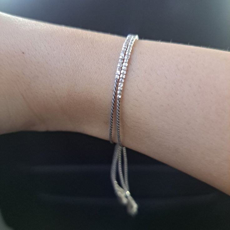 Solid 14k Rose Gold Beaded Friendship Bracelet, Delicate Bracelet With Dainty Beads With Silk - Etsy Karma Bracelet, Silk Bracelet, Friendship Bracelets With Beads, Red String Bracelet, Rose Gold Beads, Circle Bracelet, Red String, Gold Bead Bracelets, Gold Circle