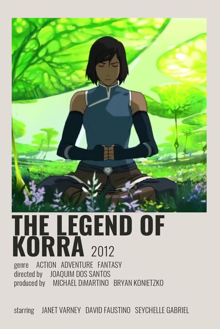 the legend of korra 2012 movie poster with an avatar in front of green trees