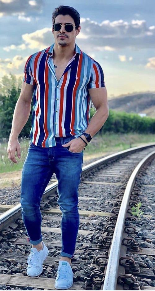 Casual Outfits Men, Fashion Casual Outfits, Fashion Models Men, Polo Shirt Outfits, Men Fashion Casual, Mens Summer Outfits, Mens Casual Outfits Summer, Men Fashion Casual Shirts, Stylish Men Casual