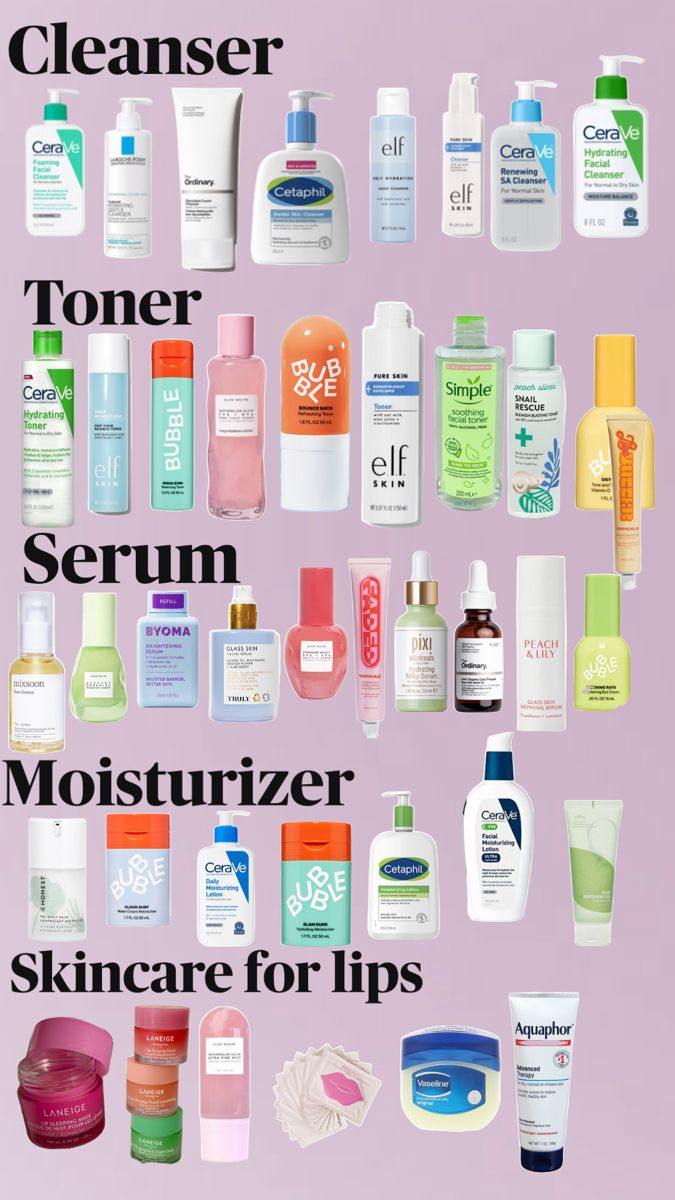 Kids Skin Care, Haut Routine, Beauty Treatments Skin Care, Skin Care Basics, Face Routine, Face Skin Care Routine, Skin Care Routine Order, Skin Care Toner Products, Face Care Routine