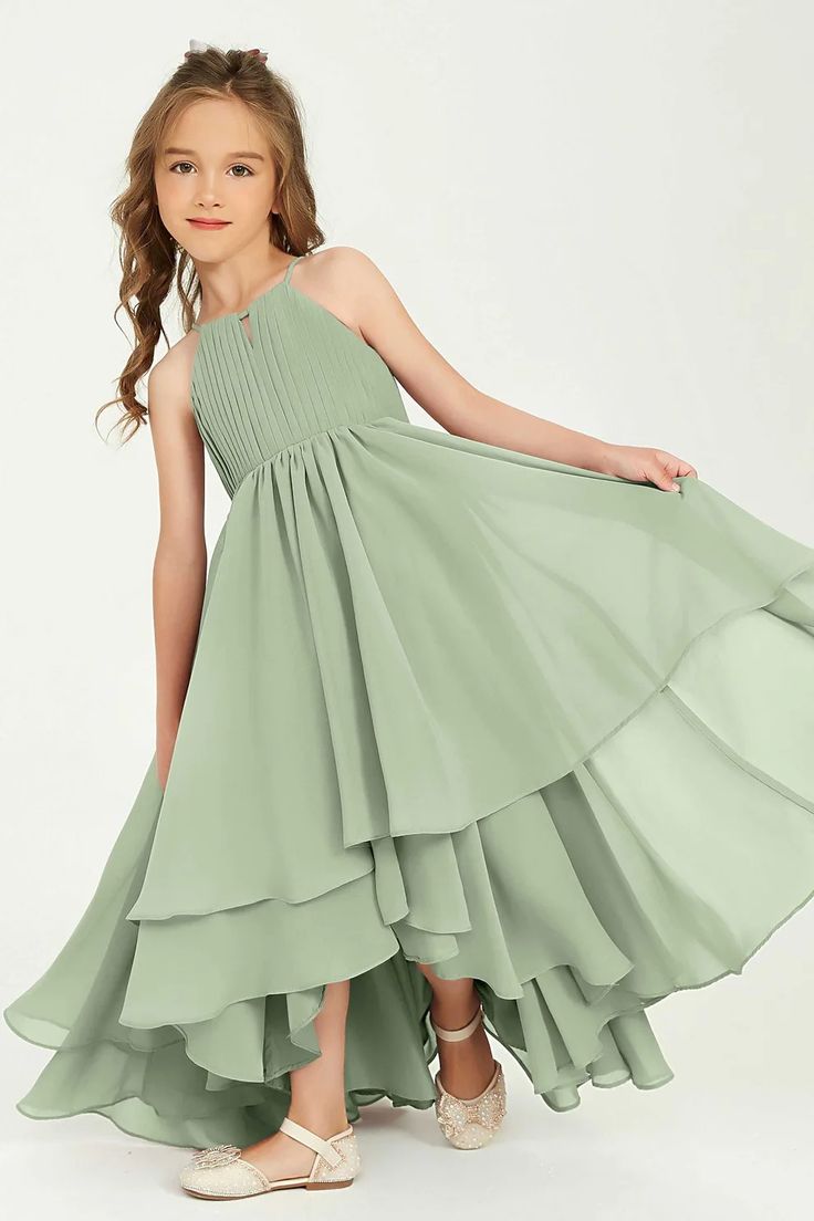 Asymmetrical Chiffon Junior Bridesmaid Dress Halter Spaghetti Straps – DUNTERY October Bridesmaid Dresses Kids, Junior Bridemaid Dress, Jr Bridesmaid Dresses Fancy, Adult And Child Bridesmaid Dresses, Forest Green Junior Bridesmaid Dresses, Junior Bridesmaid Dresses Modest, Gray Junior Bridesmaid Dresses, Boho Kids Maid Of Honor Dress, Young Bridesmaid Dresses Stylish