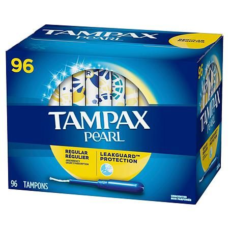 Tampax Pearl Unscented Tampons, Regular (96 ct.) - Sam's Club Tampon Insertion, Tampax Pearl, Healthy Period, Incontinence Pads, Feminine Care, Sams Club, Sam's Club, Fragrance Free Products, Beauty And Personal Care