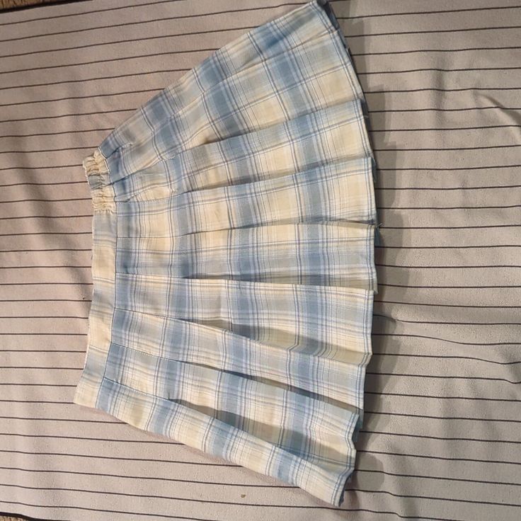 Brand New Without Tags, Blue Plaid High Waisted Tennis Skirt, School Uniform, Cheer Skirt With Shorts. Size Small, Elastic Waist. 13.5" Waist(Unstretched) 16" Length. Blue Tennis Skirt For School In Summer, Cute Fitted Blue Skort, Cute Fitted Blue Mini Skirt, Cute Fitted Light Blue Skirt, Blue Cotton Pleated Skirt For Summer, Cute Fitted Blue Skirt, Light Blue Cotton Skort With Lined Skirt, Cute Blue Fitted Mini Skirt, Cute Blue Cotton Skirt