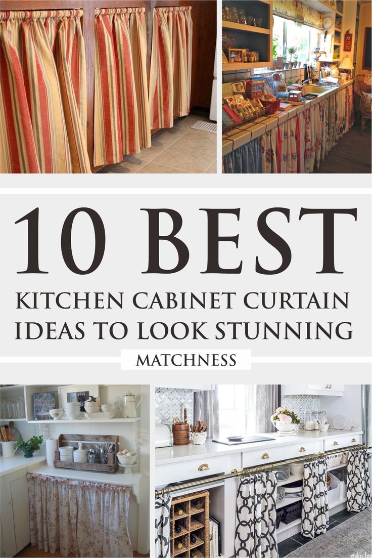 the top 10 best kitchen cabinet curtain ideas to look stunning