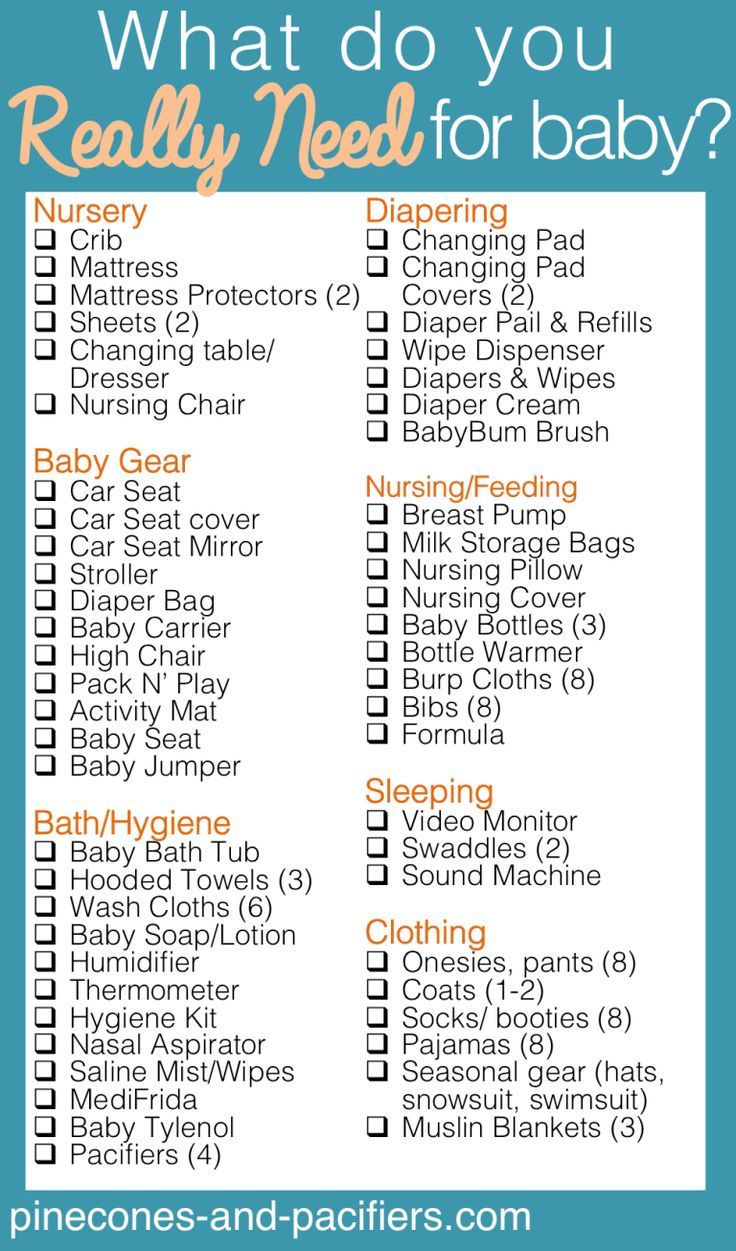 what do you really need for your baby? check out this printable to help with the