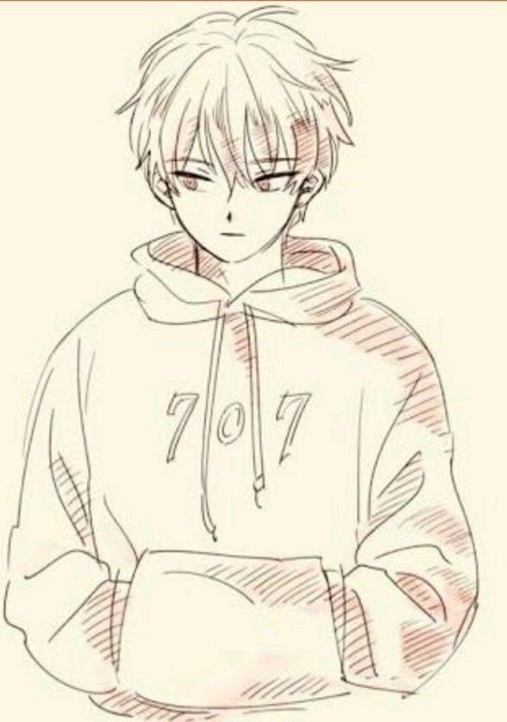 Hoodie anime drawings of boys HD wallpapers  Pxfuel