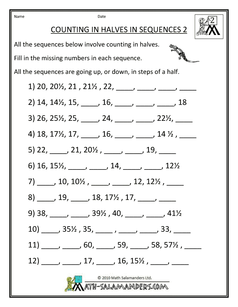 Math Salamanders Multiplication