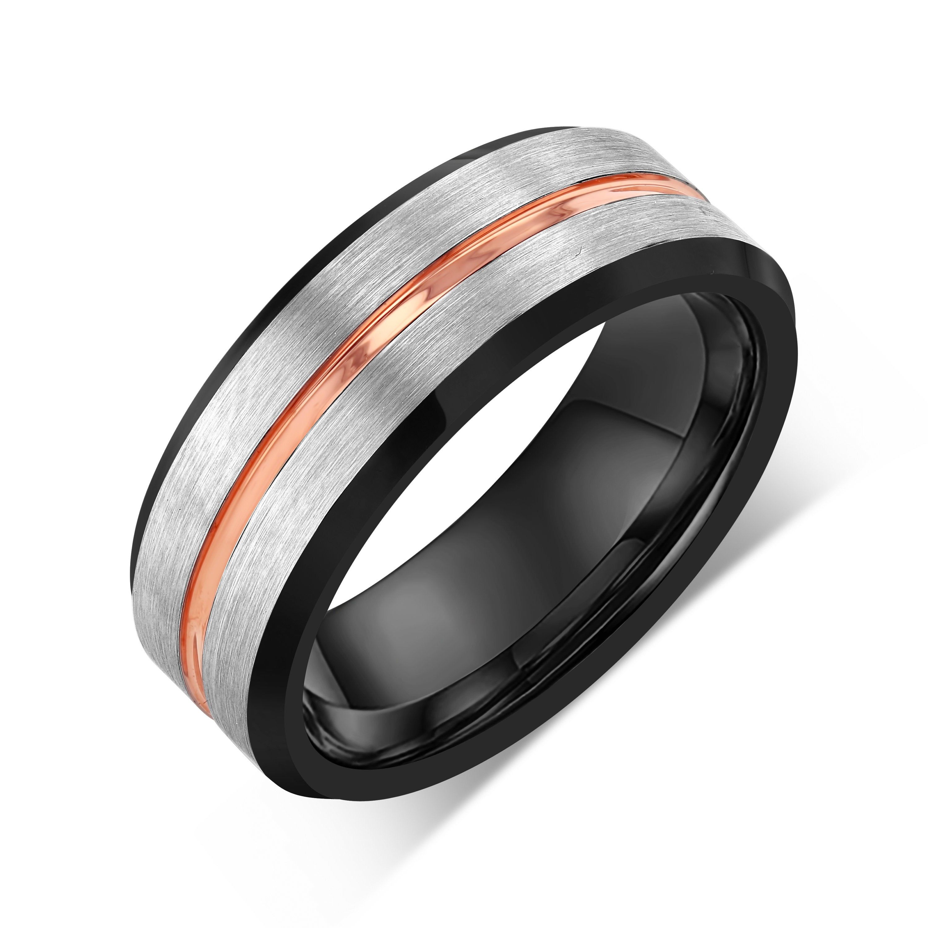 46+ 18k rose gold mens wedding band ideas