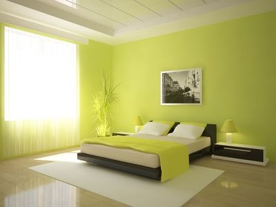 9 Accents for Every Bedroom: Artwork Lime Green Bedrooms, Green Bedroom ...