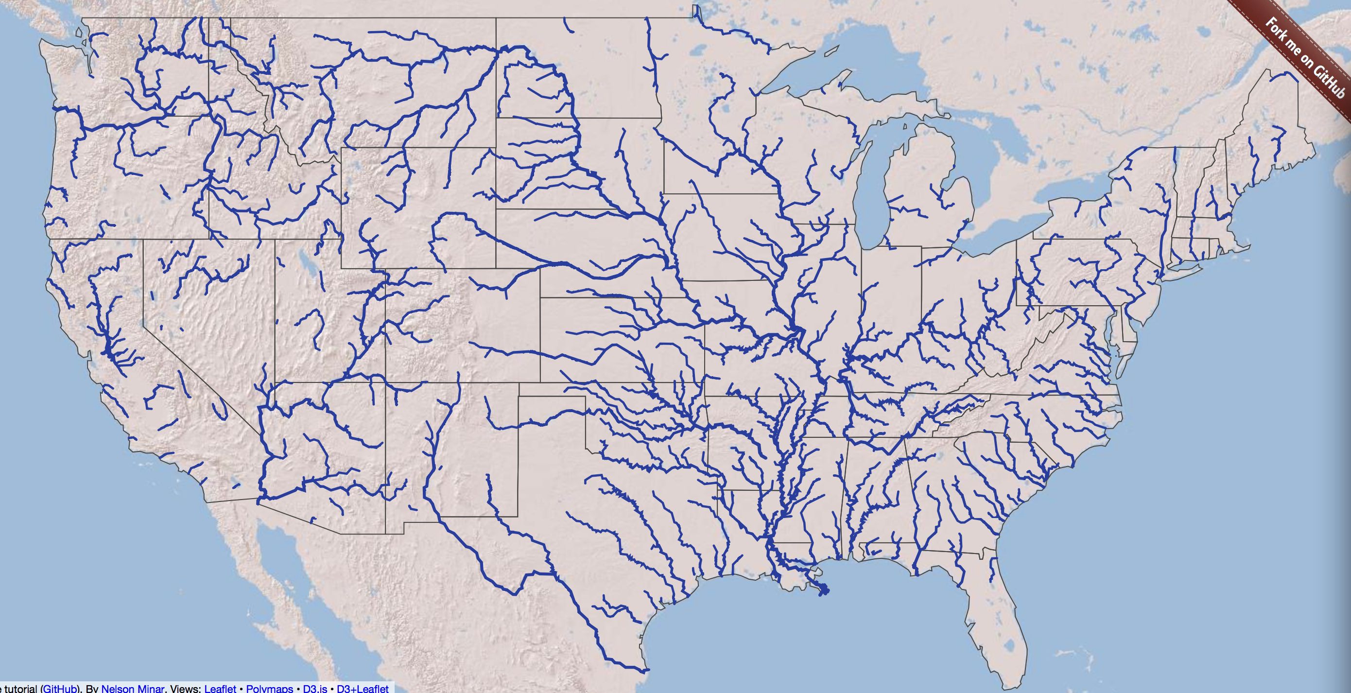 Usa Map With Major Rivers Map Of Major Rivers In The Us