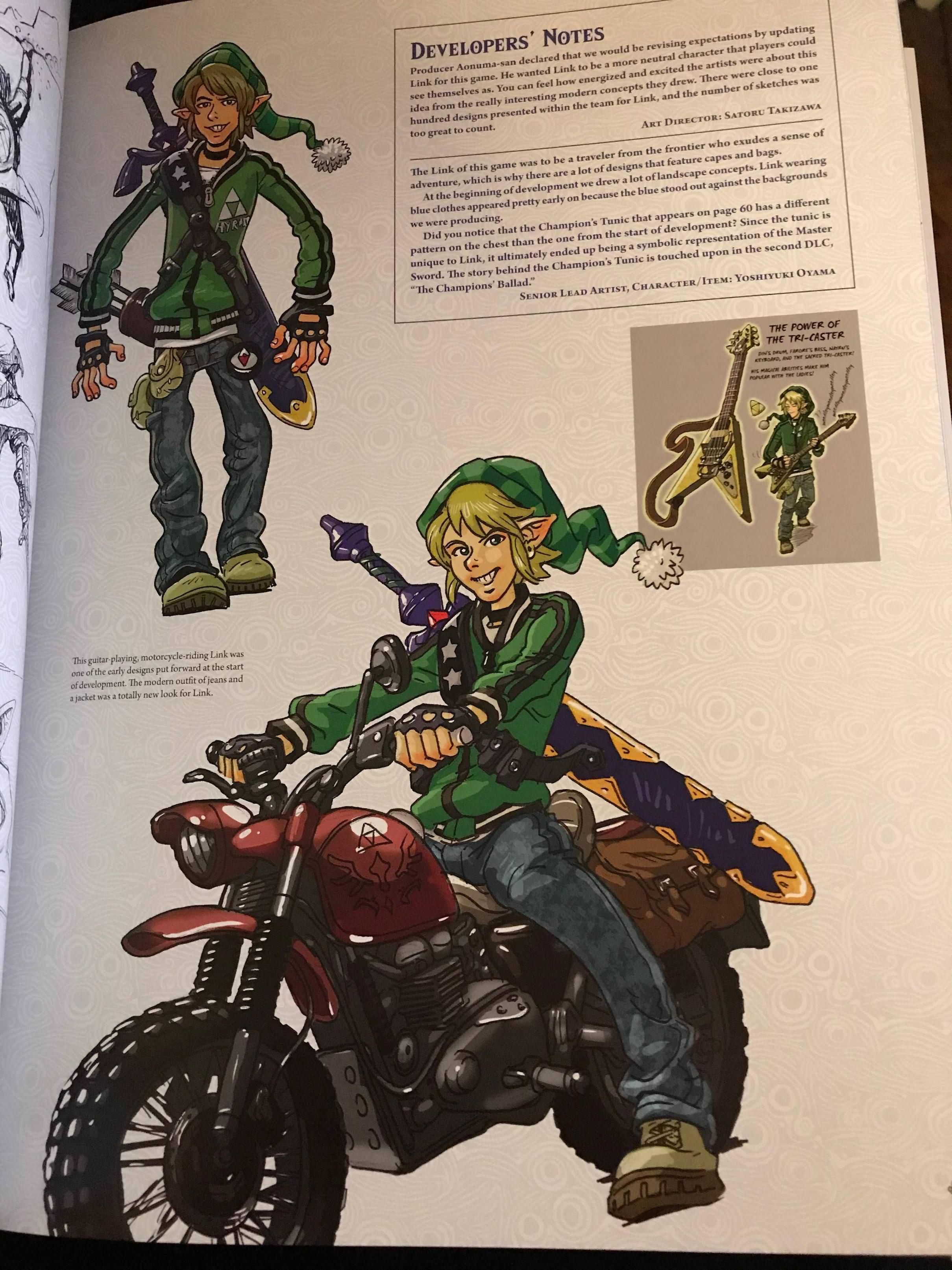 Early (interesting) BOTW Link Design from 'Creating a Champion' Visit ...