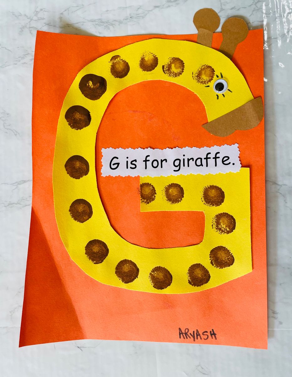 Letter G Craft For Toddlers