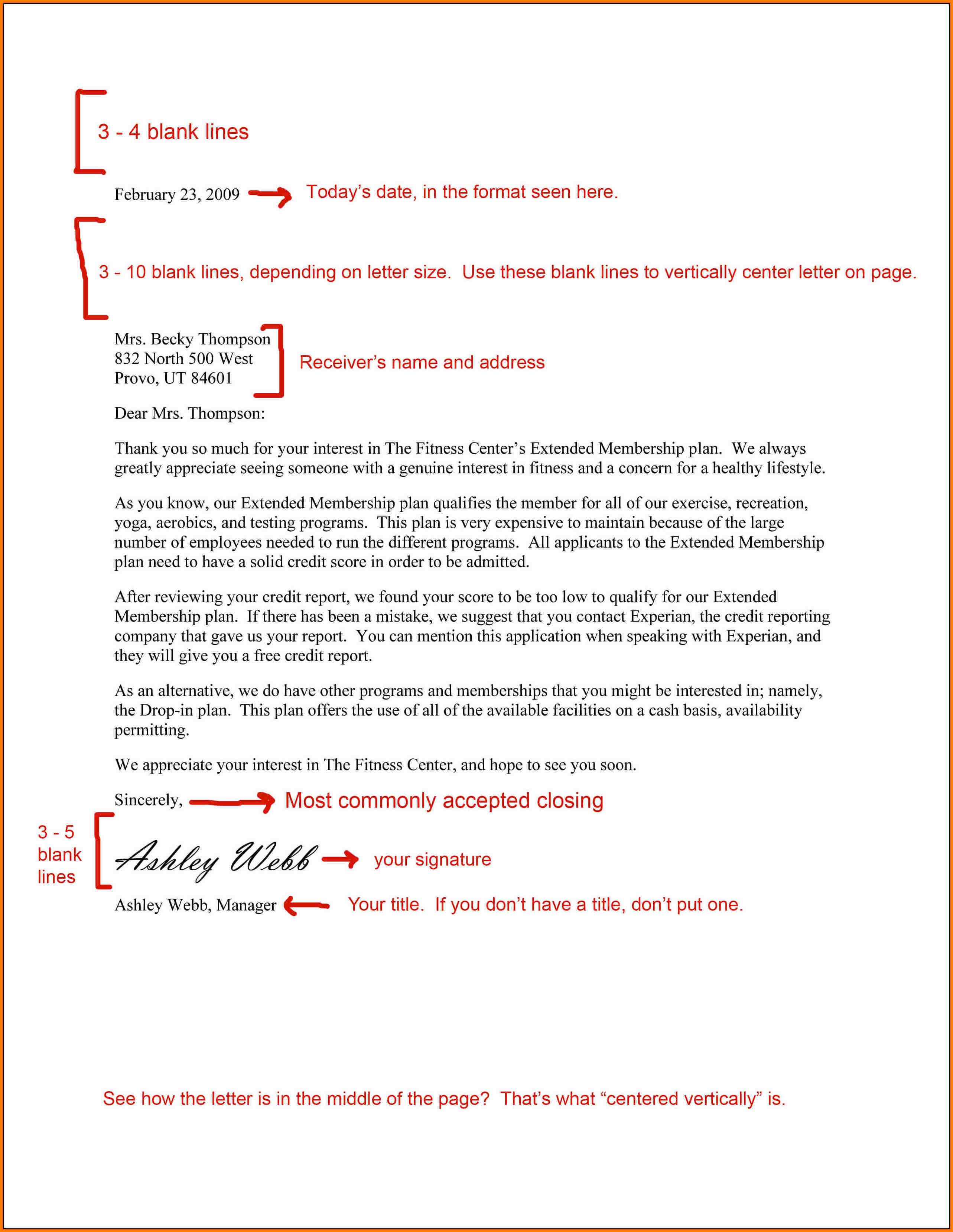 Image result for business letter Business letter format example