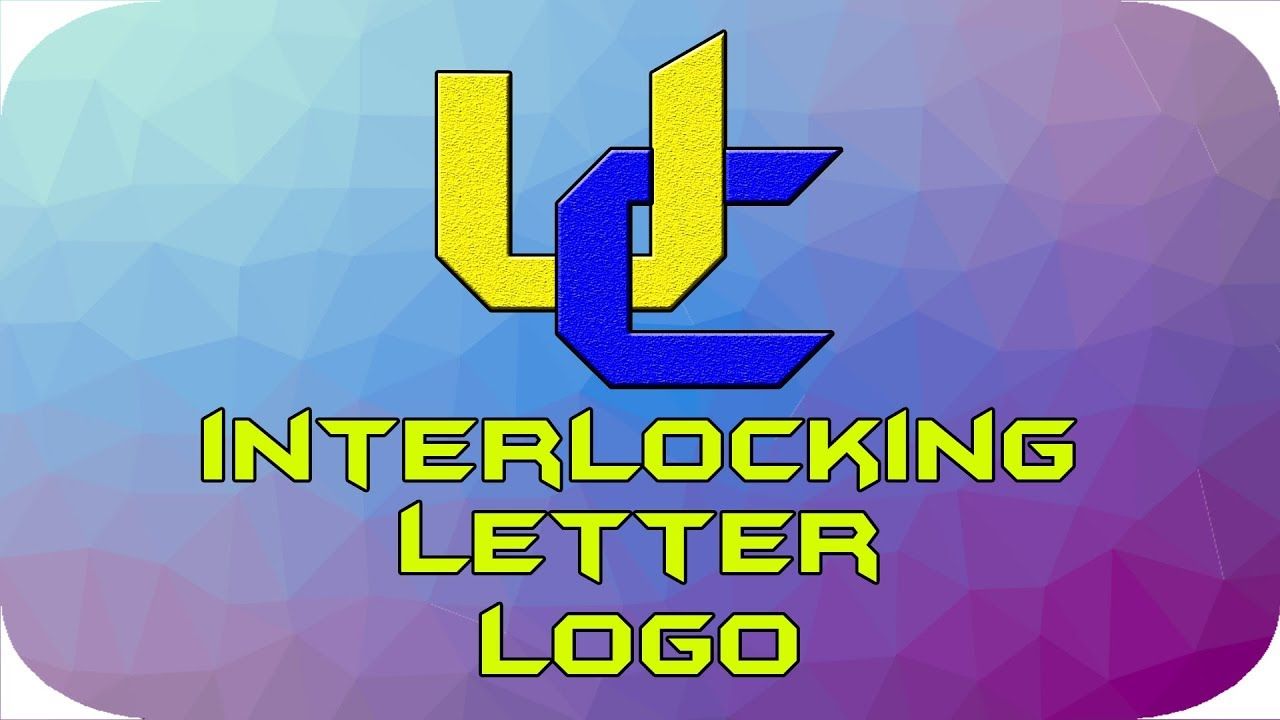 How to make INTERLOCKING LETTERS in in 2020