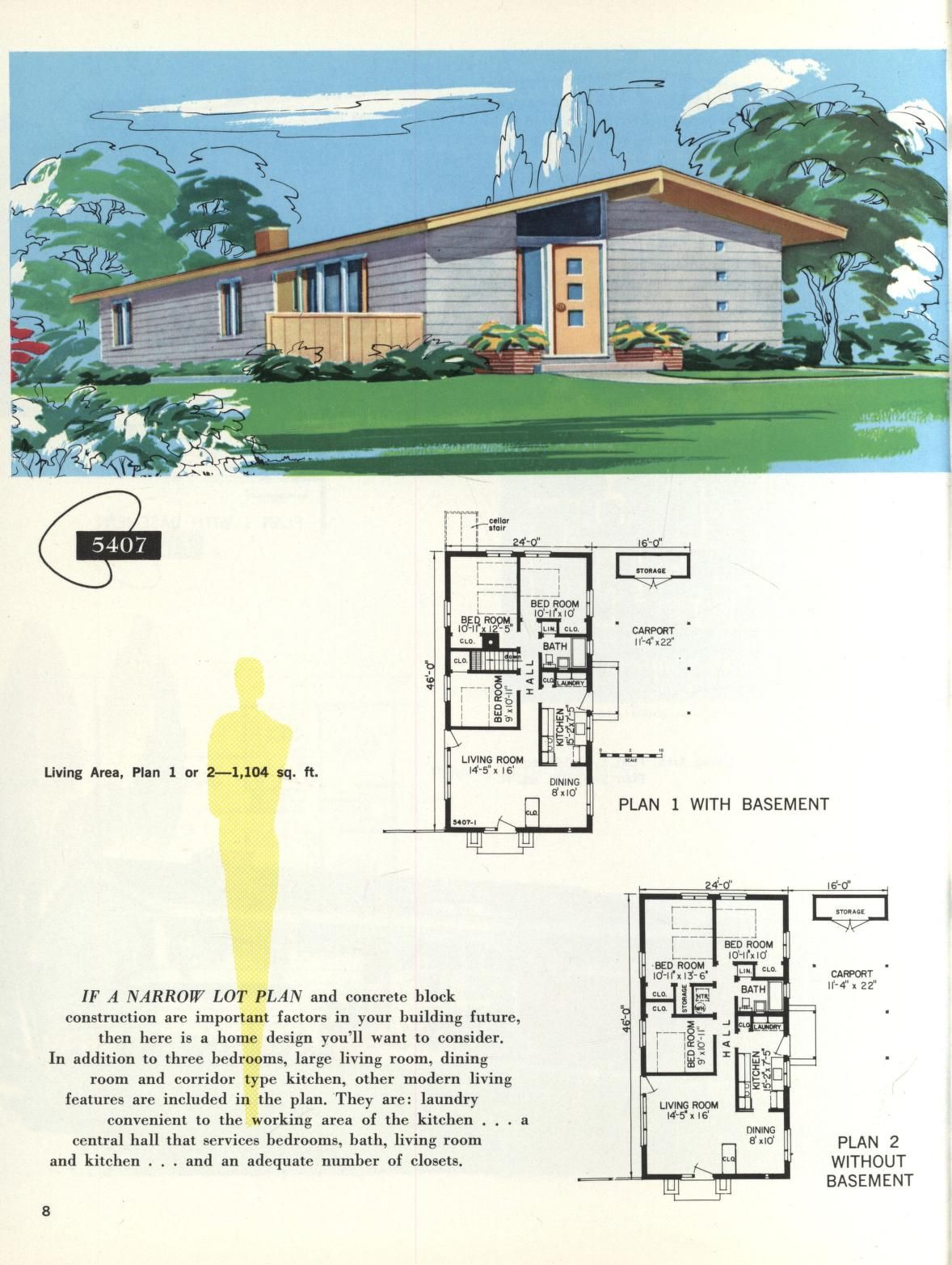 Pin by David Carr on Vintage Architecture 50s house, Mid century modern house plans, Mid