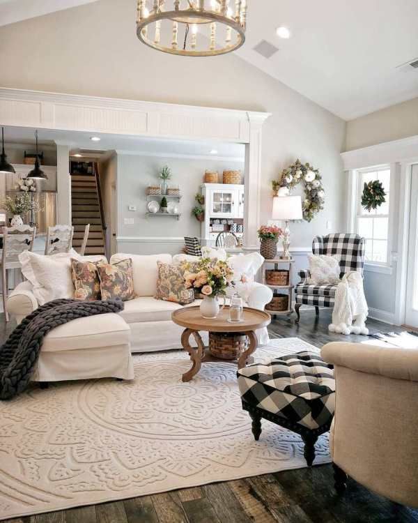 5 Farmhouse Living Room Color Schemes