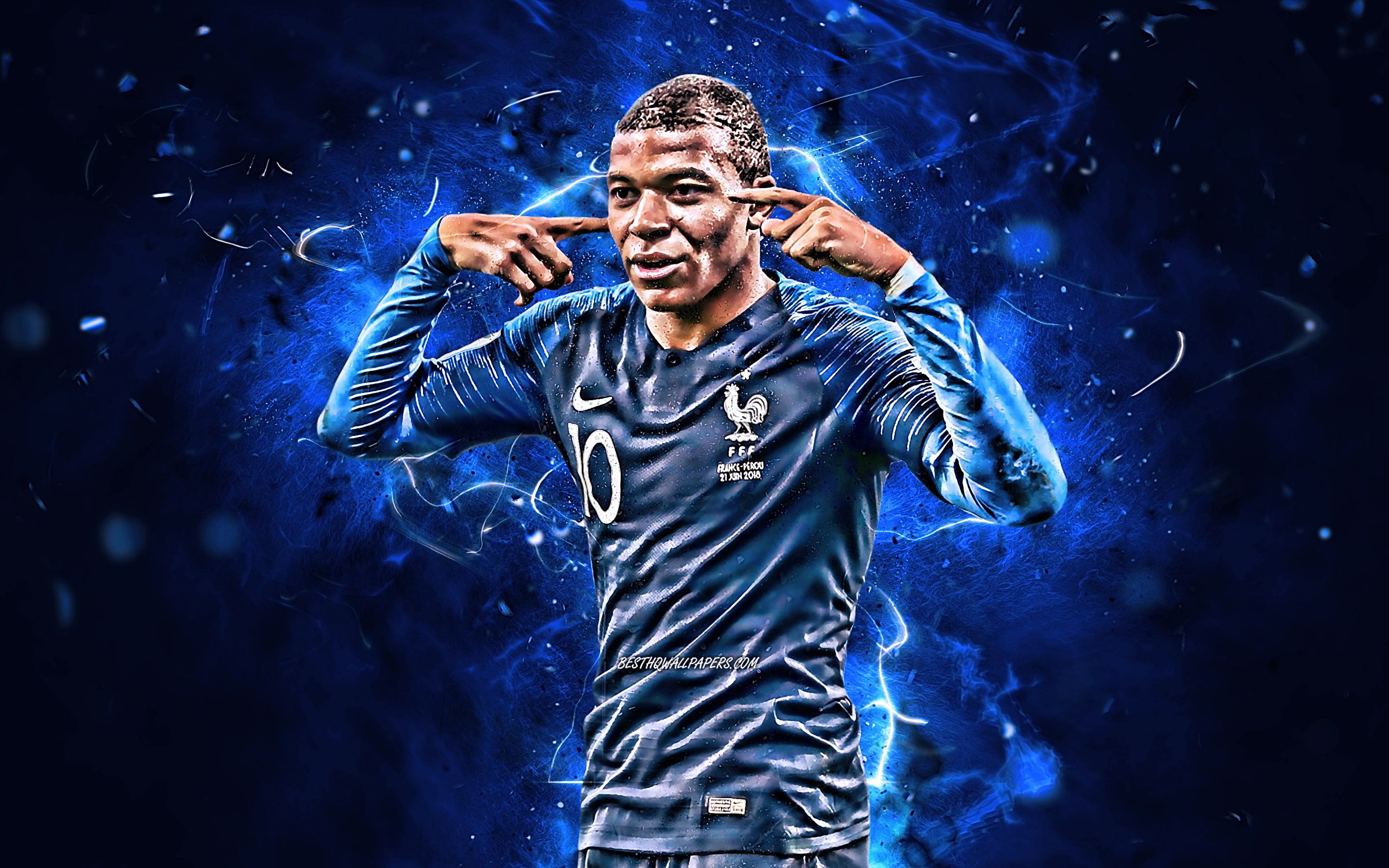 #Soccer Kylian Mbappé #French #2K #wallpaper #hdwallpaper #desktop ...