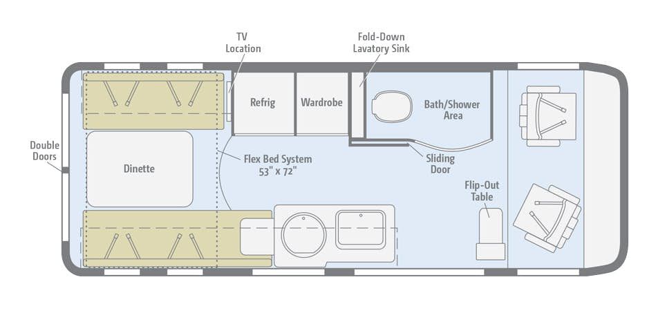 The Paseo launches in a single floor plan Ford transit