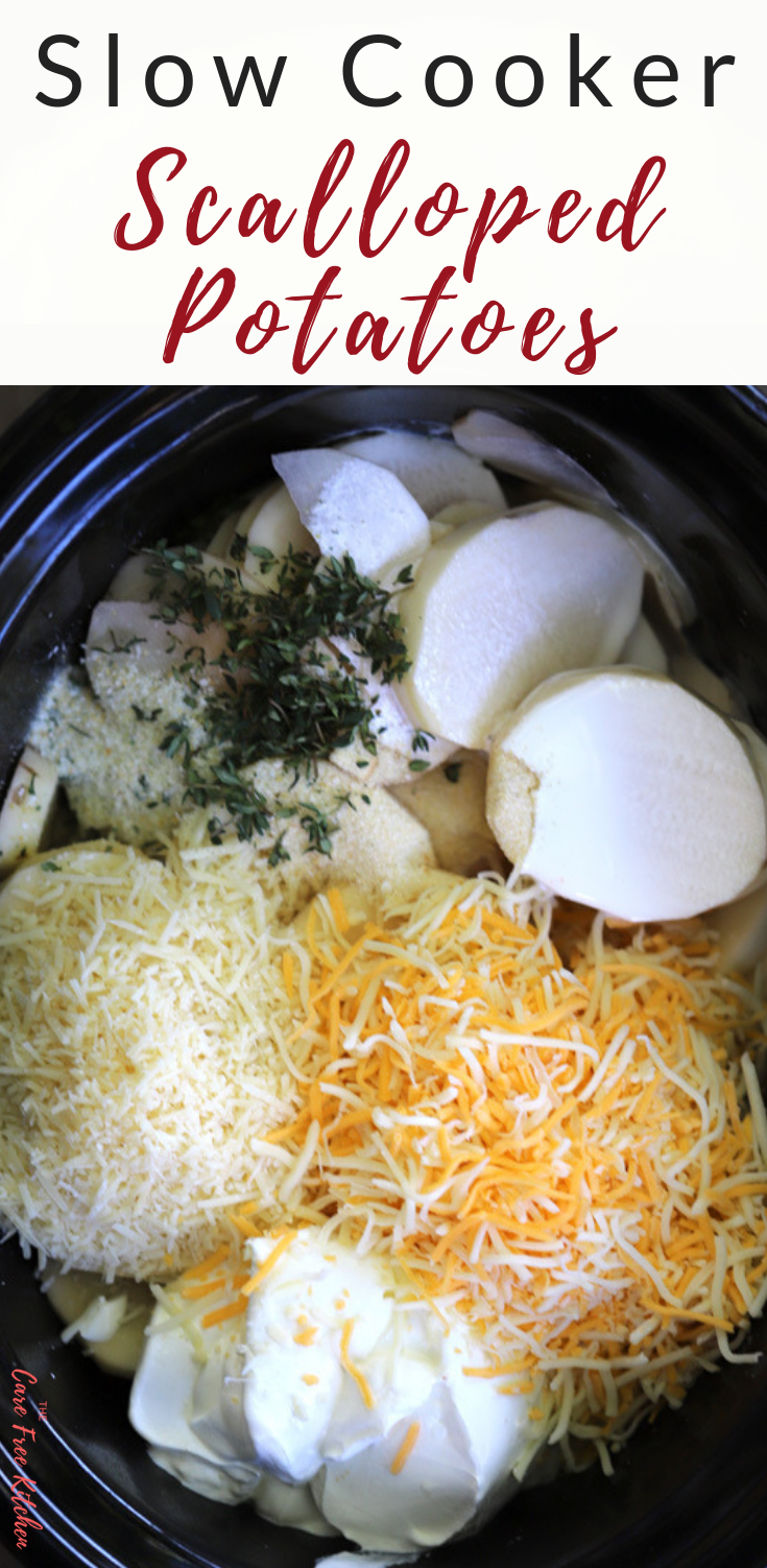 THESE CROCK POT SCALLOPED POTATOES ARE MADE IN A SLOW ...