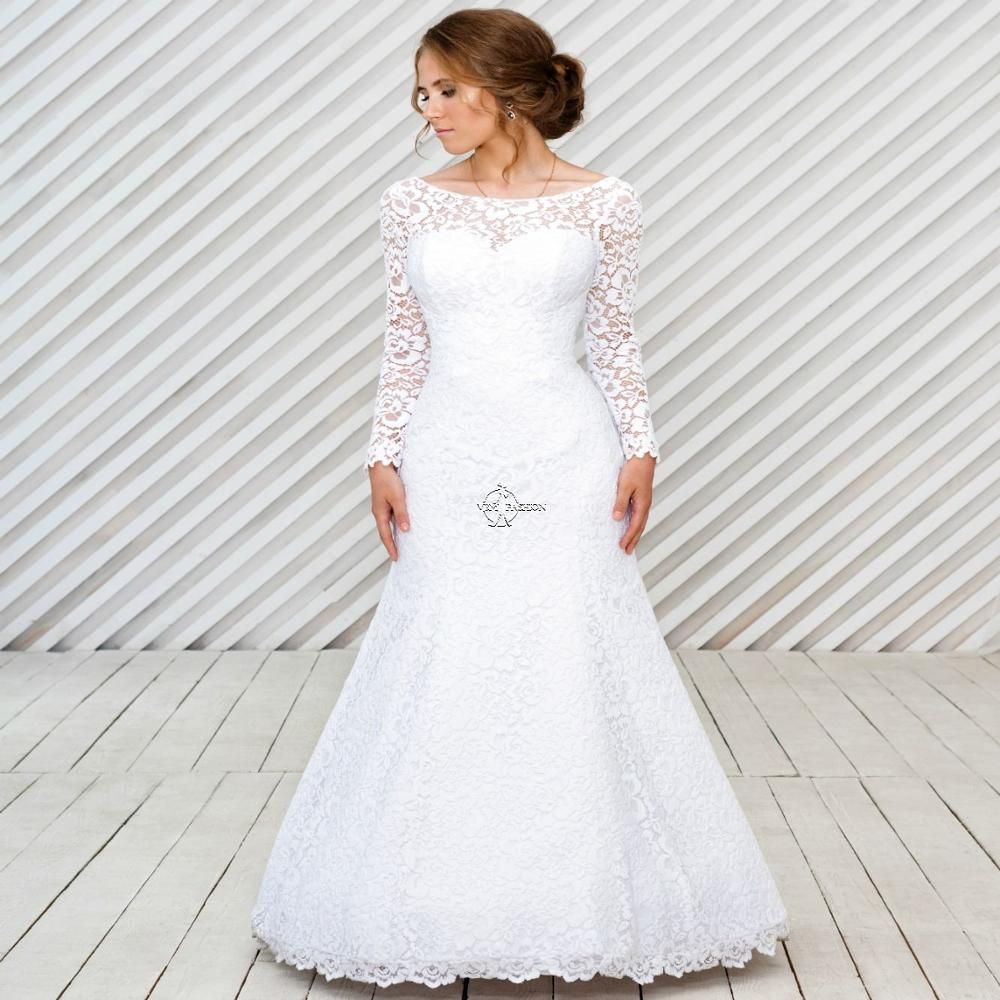 11+ Fishtail wedding dress with long sleeves info