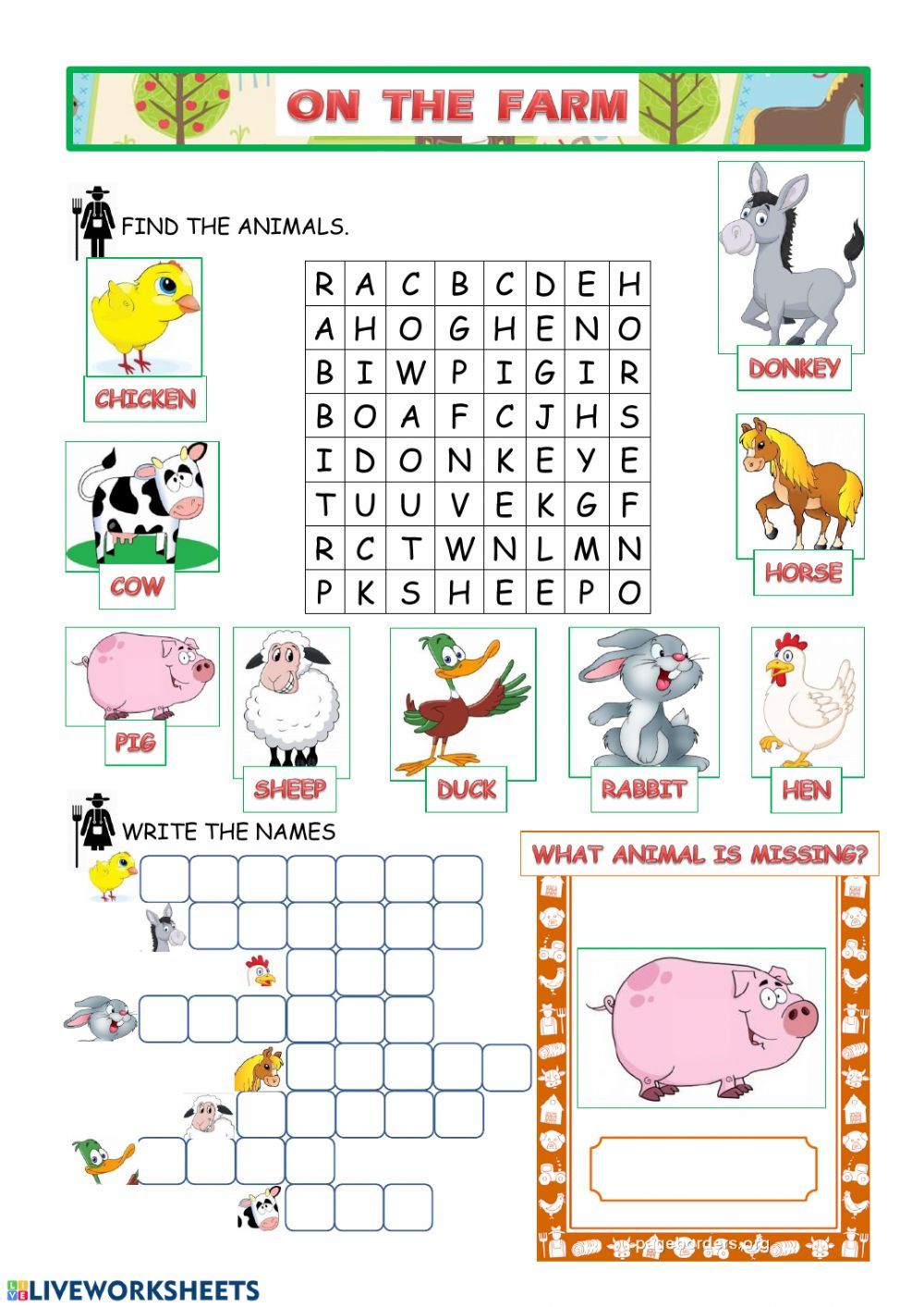 Animal Home Worksheet