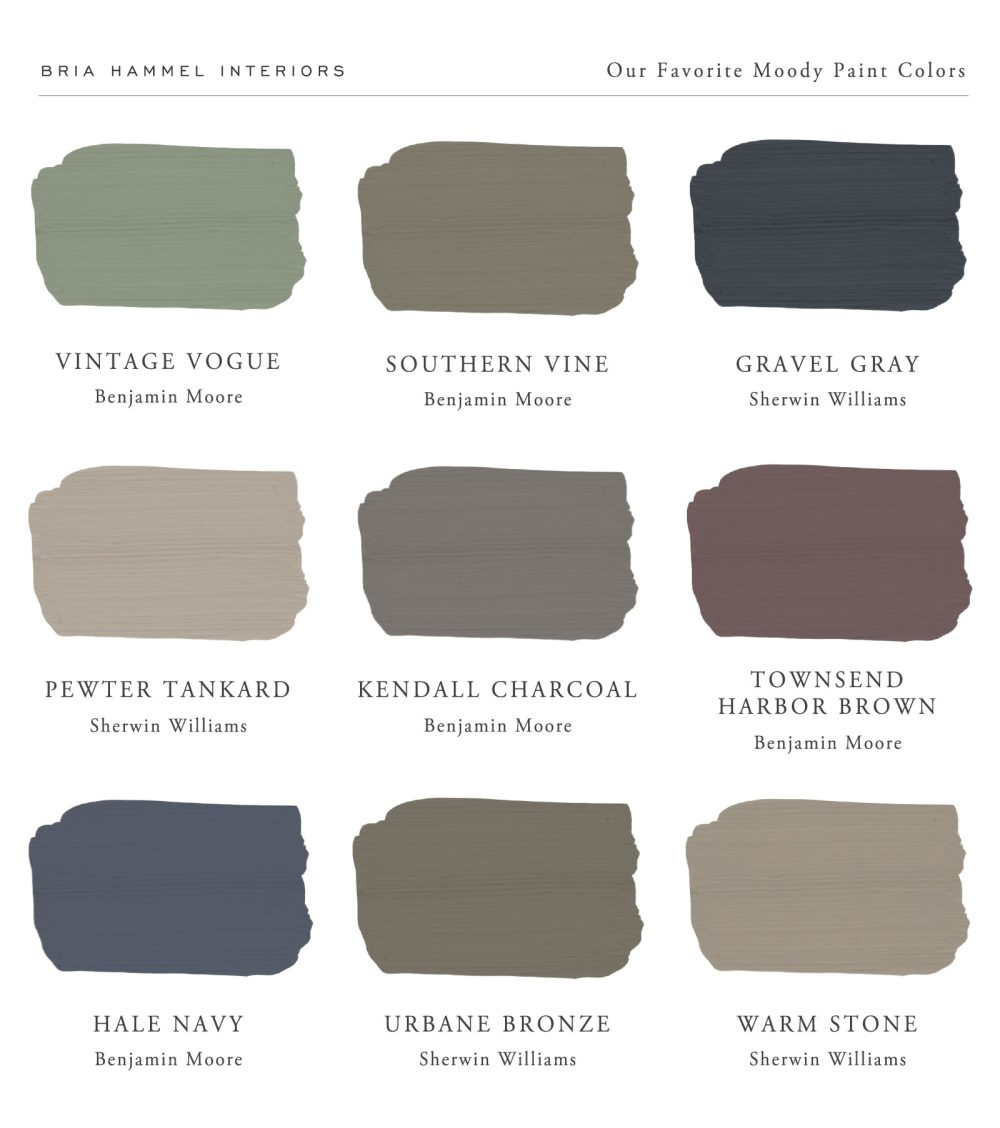 Our Favorite Moody Paint Colors