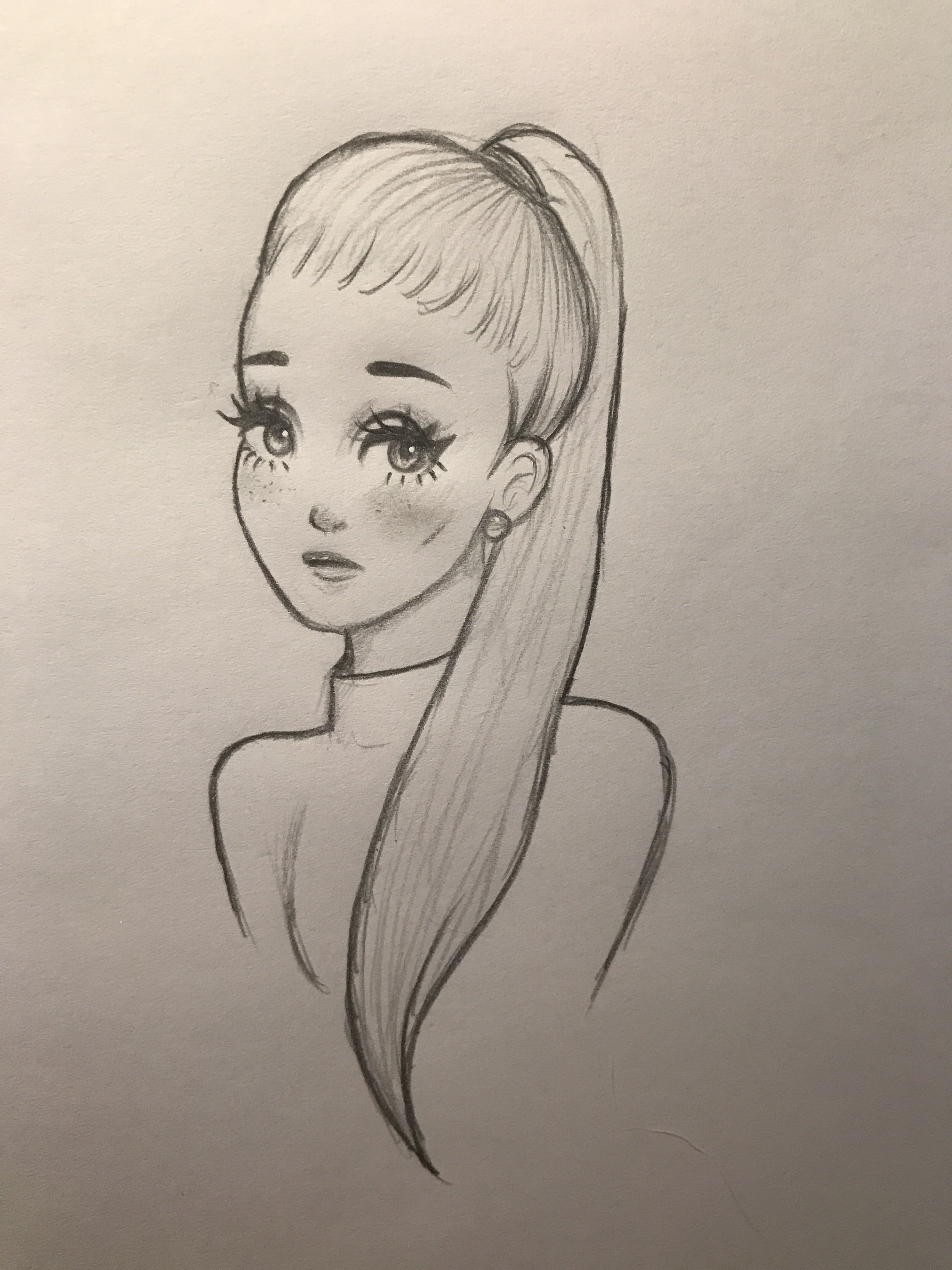 Ariana grande drawing Pencil drawing images, Art