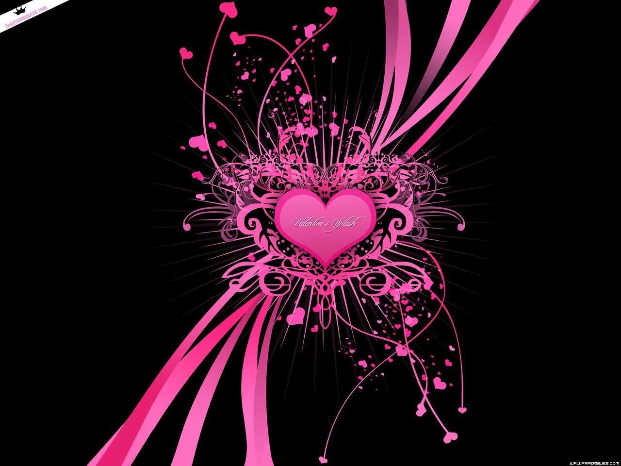 Love Wallpaper | Love pink wallpaper, Heart wallpaper, Pink and black  wallpaper